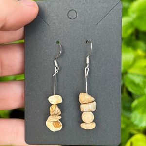 Stone earrings